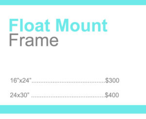 float mount - wedding photography